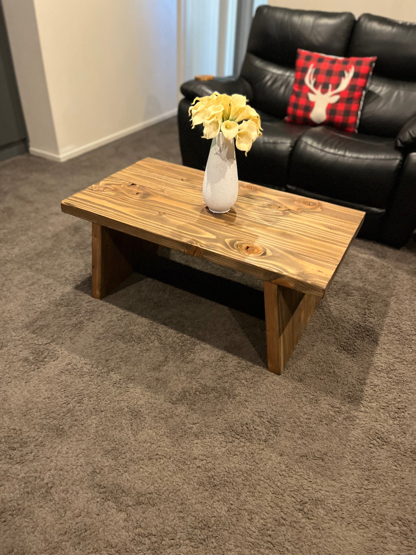 Coffee table - slimline angled